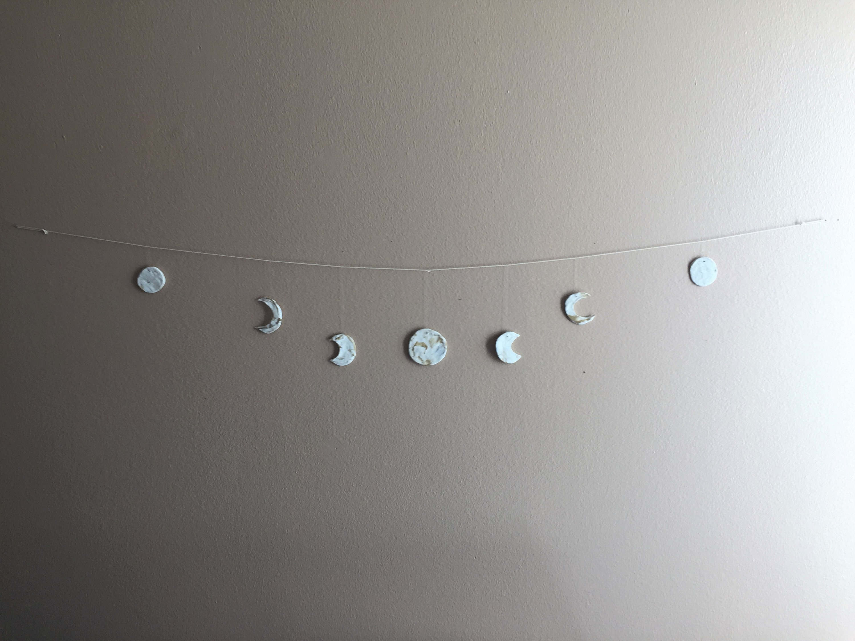Moon Phase Banner Garland Lunar Phases Moon Child Boho Etsy