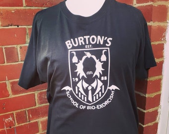 BEETLEJUICE, Burton's School of Bio-Exorcism : t-shirt- Goth, witch, strega, vampire, nugoth, alternative, plus size, horror,