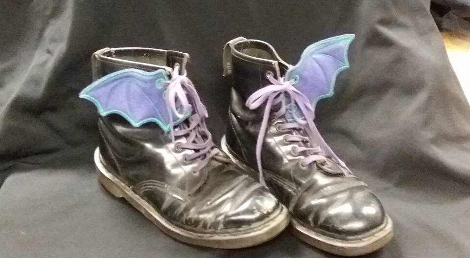 boots with wings on them