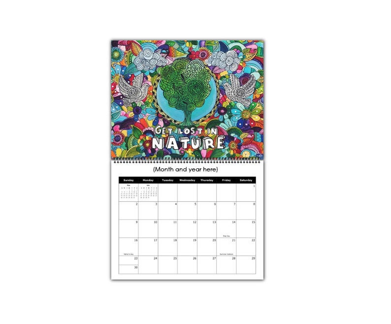 Motivational Wall Calendar 2023 Zentangle Calendar Calendar - Etsy UK