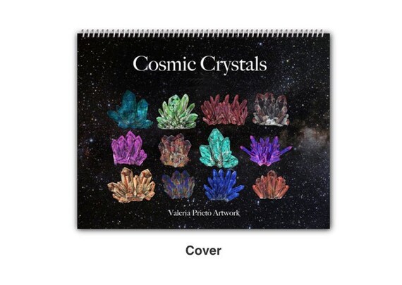 Crystals Calendar 2023 Quartz Calendar 2023 Crystal Calendar Etsy