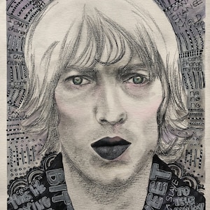 Richard Ashcroft, the verve, Richard Ashcroft illustration, Richard Ashcroft painting, the verve illustration, bittersweet symphony.