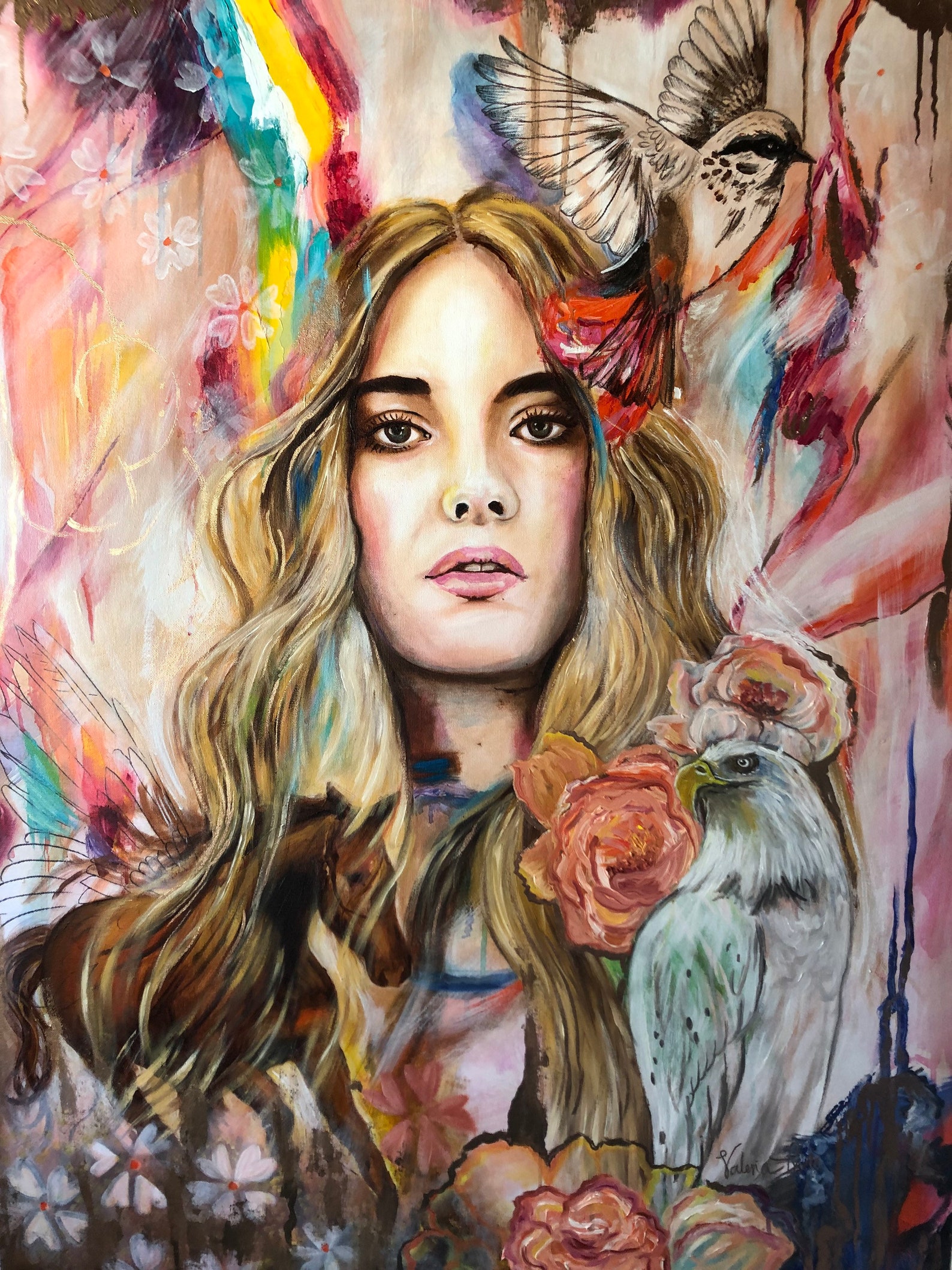 The Revelation Big Original Oil Painting 30x40 Modern Art Etsy