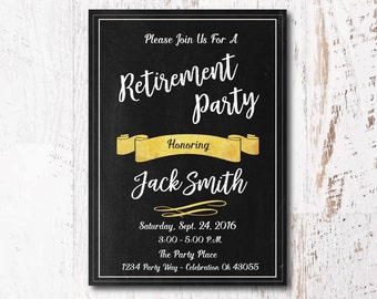 retirement party invitations retirement party floral etsy
