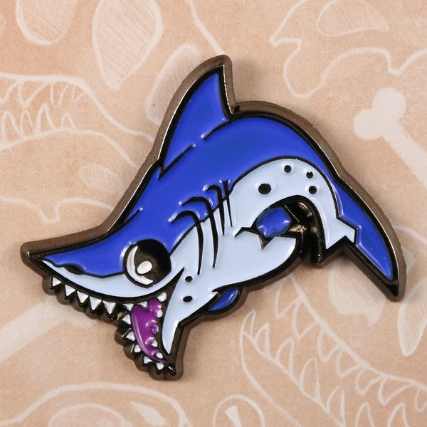 Edestus Enamel Pin