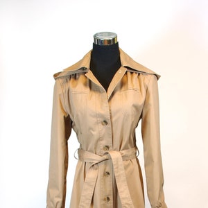 80s Trench Coat with Hood S - M 80s Office Wear London Fog style