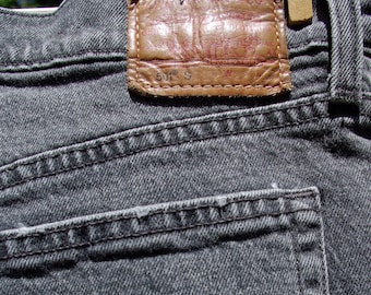 Jean Levis noir effet vieilli 501 capri longueur tronquée TP S