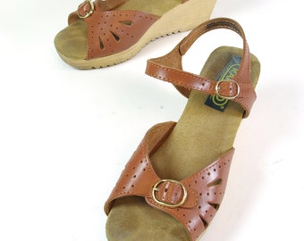 Size 7 Platform Wedge Sandals Rapallo Made in Italy UK size 4.5 EUR size 37.5