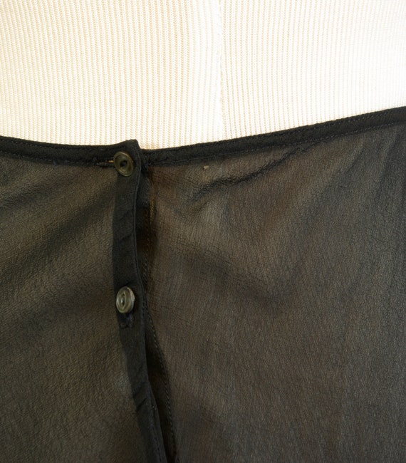 Black Silk Chiffon 1930s Tap Panties Chevette lab… - image 8