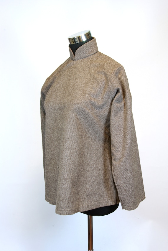 Handmade Wool Asian Style Blouse Size M - image 2