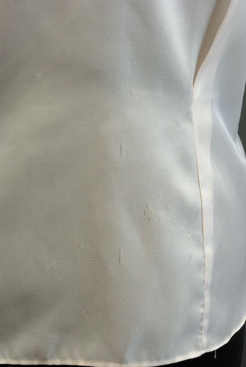 Fritzi of California Baby Pink Peter Pan Collar late 50searly 60s Secretary Blouse Short Sleeve Top 32 inch 81 cm Waist