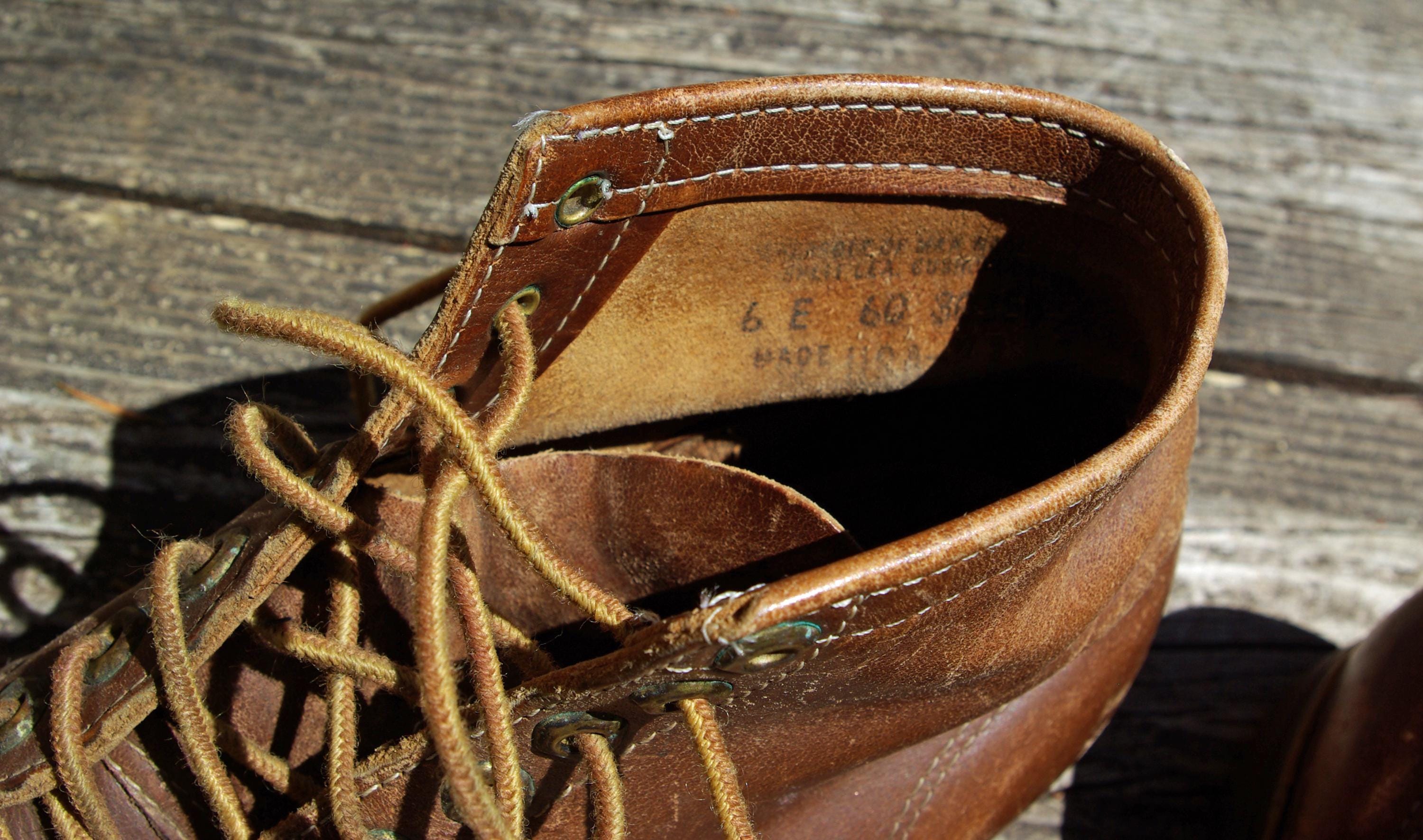 Vintage Herman Leather Hiking Boots: 1950s/60s, US Men