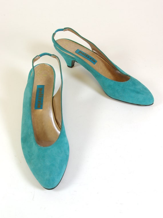 aqua blue pumps