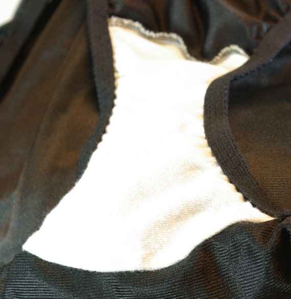 Lacy Black Silky Panties Vassarette label Women's… - image 5