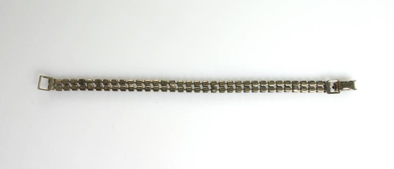 Rhinestone Tennis Bracelet 50s Glamor Gal VLV Rockabilly Prong Set Rhinestones