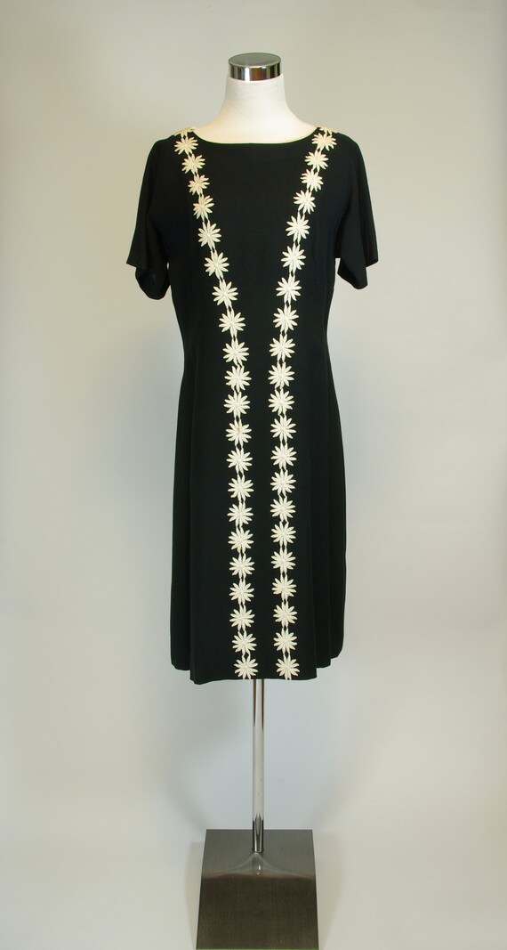 black linen a line dress