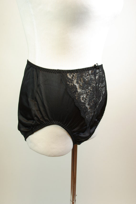 Lacy Black Silky Panties Vassarette label Women's… - image 7