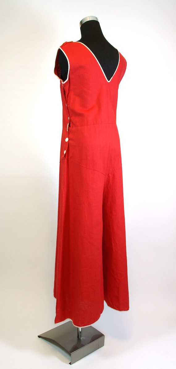 1930s Beach Pajamas Palazzo Pants Jumpsuit Romper… - image 3