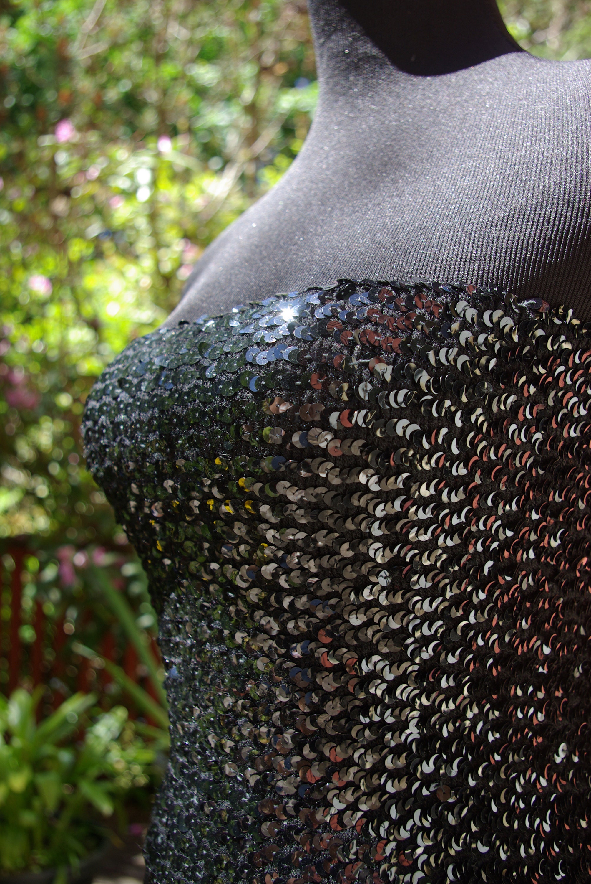Vintage Sequin Tube Top Xs - Etsy