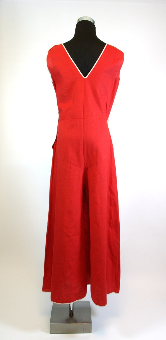 1930s Beach Pajamas Palazzo Pants Jumpsuit Romper… - image 4