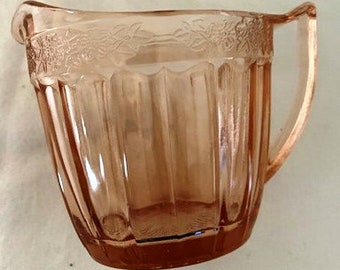 1930's Pink Depression Glass CREAMER