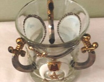 Early 1900's Masonic Commemerative Glass - Syria Temple - Niagra falls