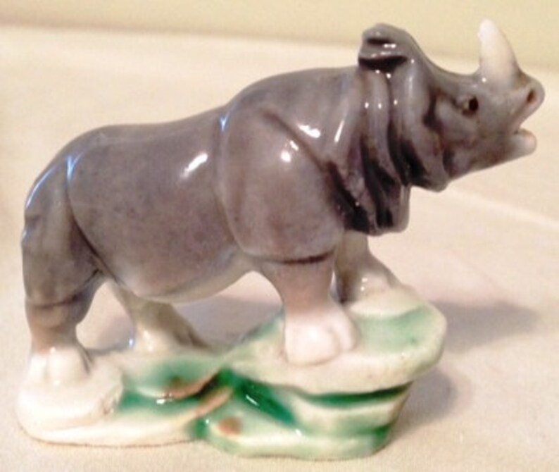 Wade Whimsies 1955 Set 4 RHINOCEROS Etsy UK