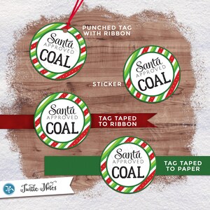Santa Approved Coal Tag Variation 01 Digital Printable Gift - Etsy
