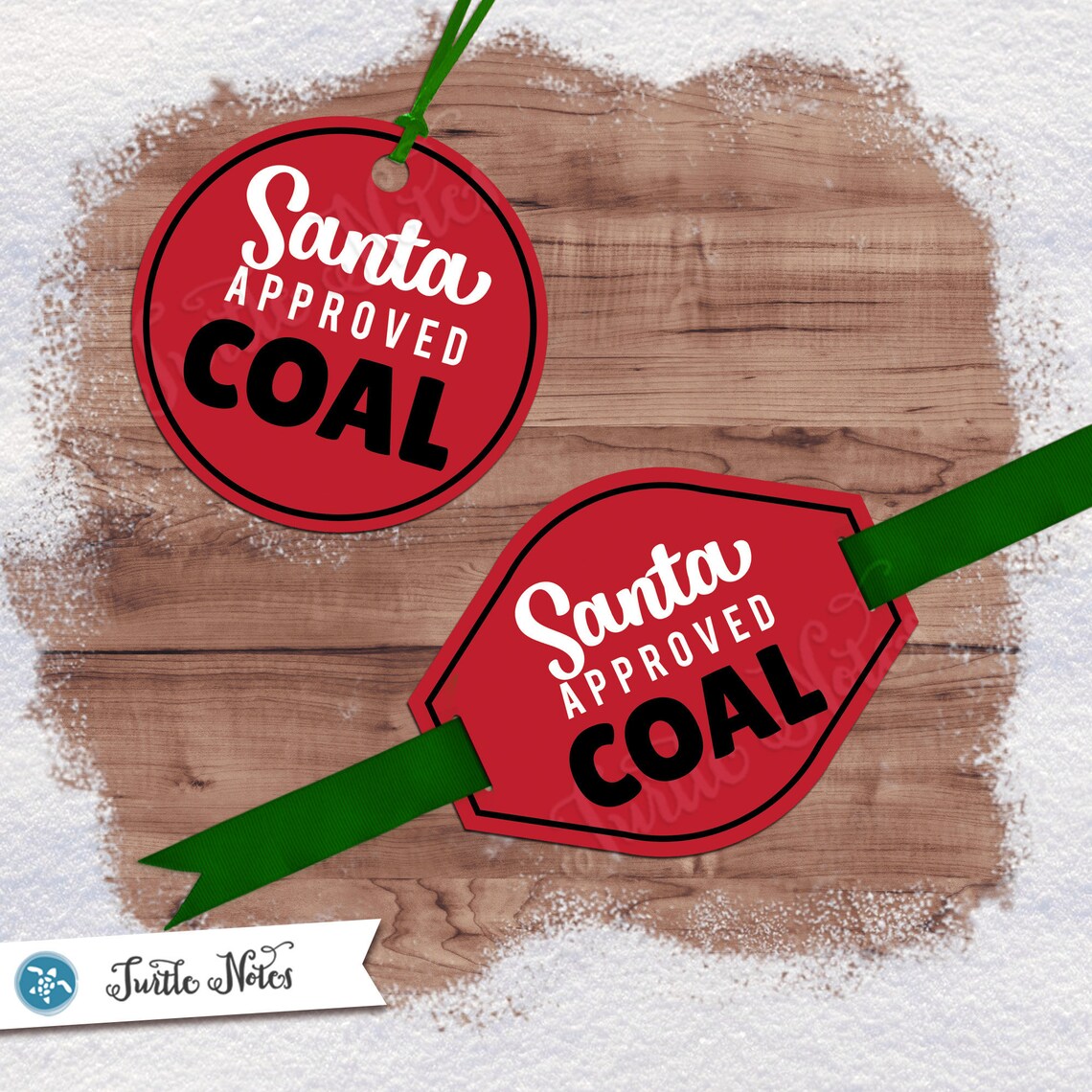 Santa Approved Coal Tag Variation 15 Digital Printable Gift | Etsy