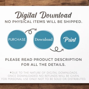 Blue 8 Days of Hanukkah Gift Tags with Gift Poem Digital Printable Tags, Labels, or Stickers for 8 Days of Christmas Gifts CT012 image 5