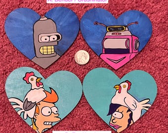 Corazón de San Valentín pintado a mano: Dibujos de monerías
