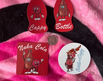 Cappy and Bottle Fallout Stickers