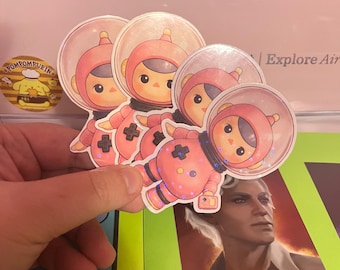 Pegatinas de Gamer Space Girl