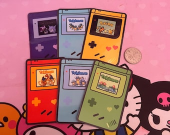 Pegatinas Poké de Gameboy pequeñas