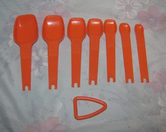 Cuillères à mesurer Tupperware vintage de rechange en orange vert marron beige * au choix * - Canada