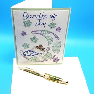 Embroidered Greeting Card