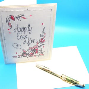 Embroidered Greeting card