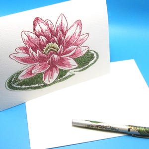 Embroidered greeting card