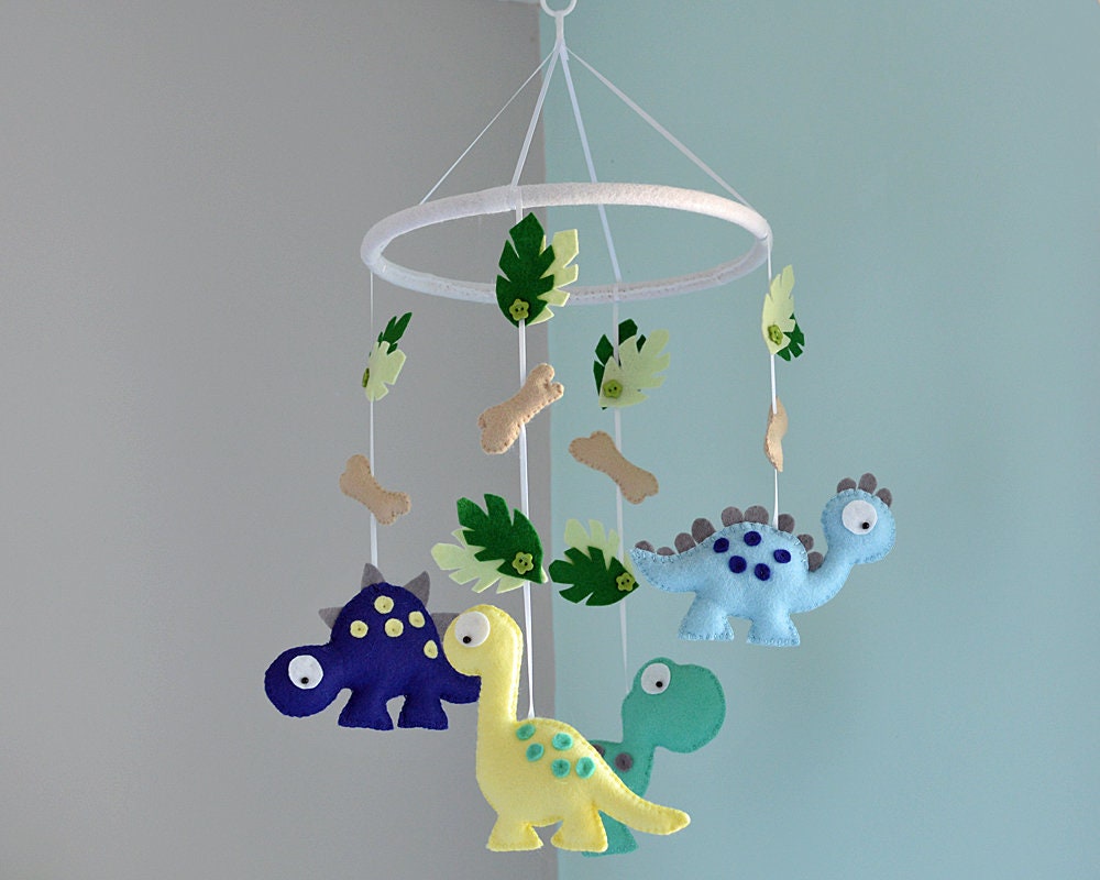 Dinosaur Felt Mobile Baby Mobile Childrens Mobile Etsy Dinosaur Felt Mobile Baby Mobile Childrens Mobile Etsy