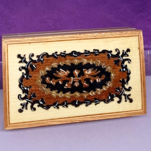 Sorrento Ware Jewellery Box. Italian Marquetry. c1950&#39;s Vintage. Wooden Trinket Box