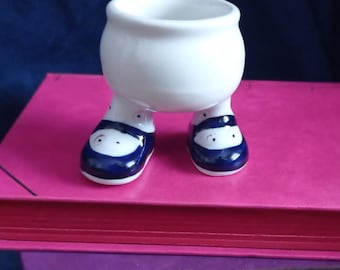 Carltonware Walking Teapot: Hand-painted English Pottery, Red