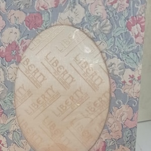 Liberty of London Photo Frame Design. Ditzy Floral Fabric. Gorgeous Vintage Gift