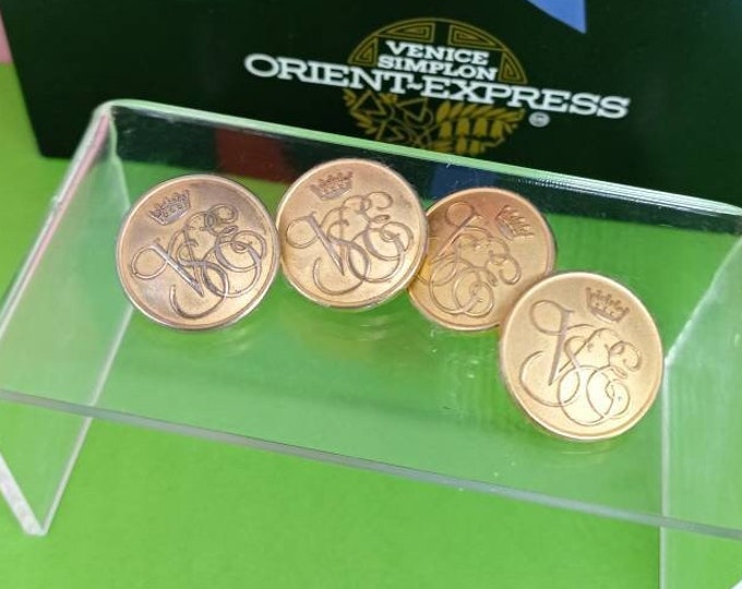Venice Simplon Orient Express Uniform Buttons. Set of Four. 2cm Size ...