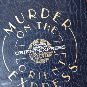 Meurtre de l'Orient Express d'Agatha Christie. Édition de luxe Orient Express. Pages à bordure dorée. Édition limitée à 1000 exemplaires, rare