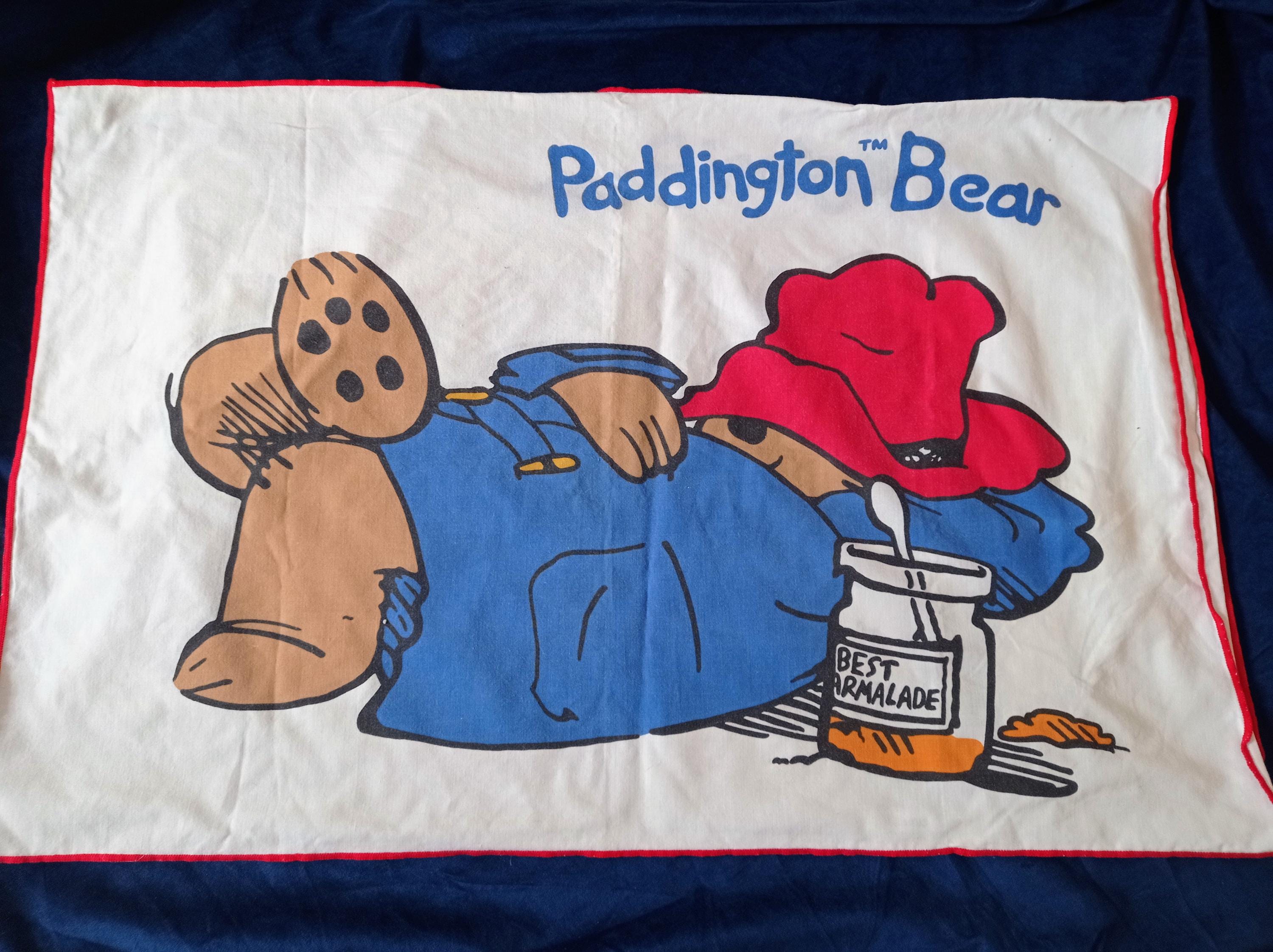 Paddington Bear Pillowcase Vintage Bedding 1980s Childrens. Best 