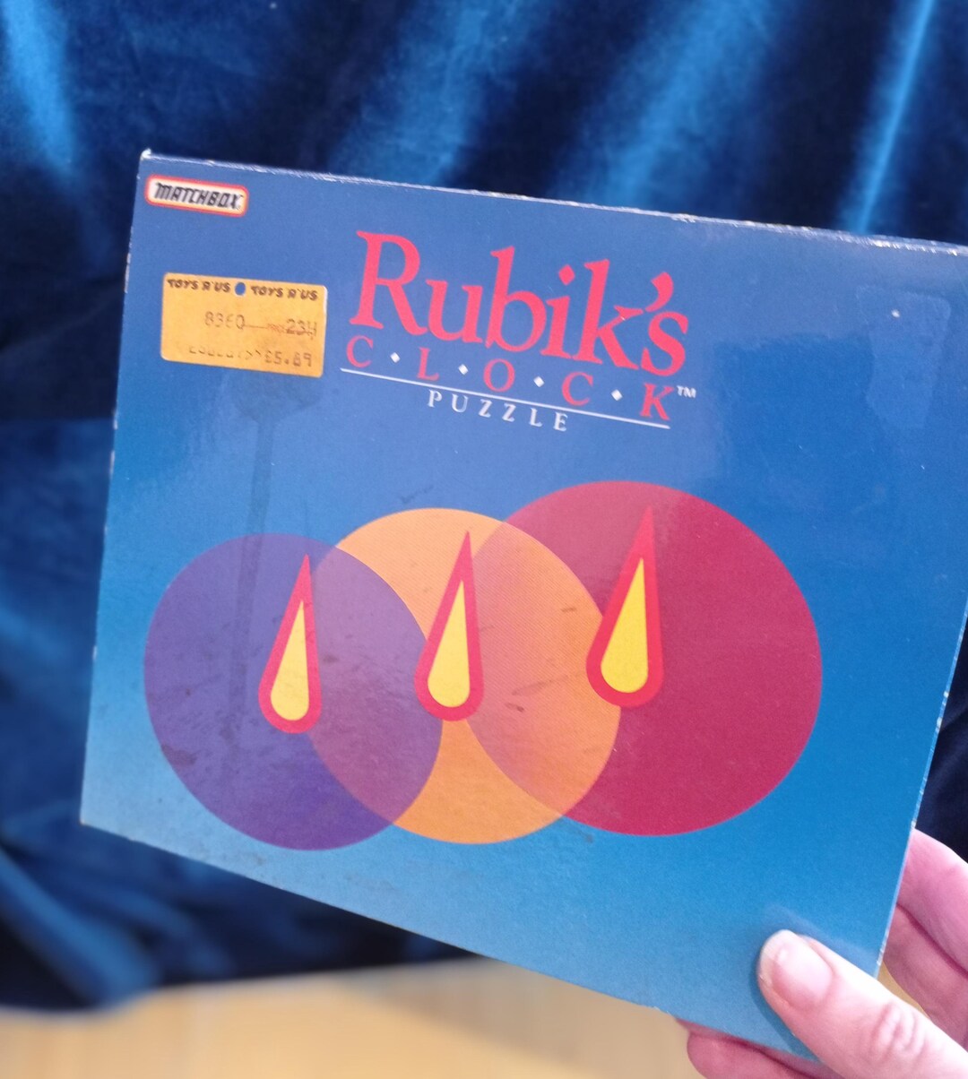 Rubik's Clock Puzzle in Original Box C1988 by Matchbox. Rubik's Cube ...