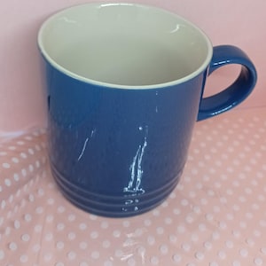 Blue Le Creuset Large Mug. 350ml French Kitchen Chic.