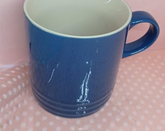 Blue Le Creuset Large Mug. 350ml French Kitchen Chic.
