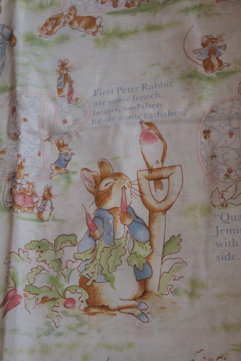 Beatrix Potter Alphabet Design Single Bed Duvet Cover And Etsy