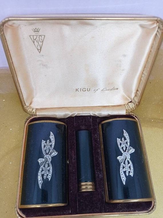 Kigu Luxury Vanity Set.  Powder Compact , Lipstick